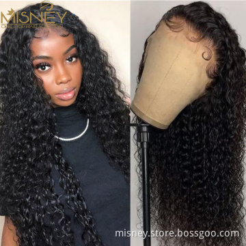 Transparent Curly Human Hair Wig 13x4 Lace Front Human Hair Wigs For Women Preplucked Jerry Curl HD Lace Frontal Wig Misney Hair